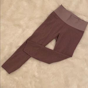 Fabletics Heather Purple 7/8 Leggings